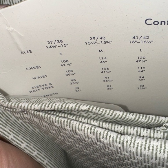 NWT ETON men’s button up dress shirt green 42 16.5 neck formal event office - Picture 12 of 12